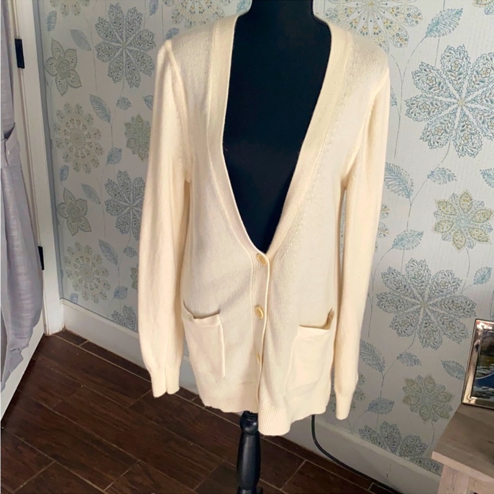 Banana republic Italian Mario wool and cashmere long cardigan